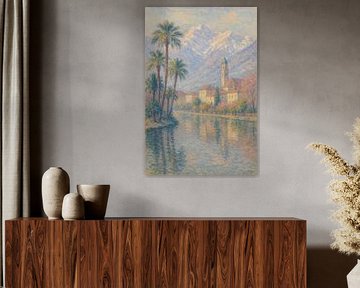 Winterlicht in Meran - Monet-inspirierte italienische Alpen