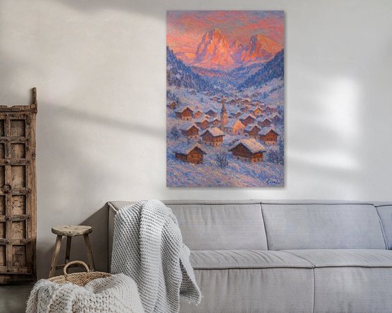Example of the artwork in a room