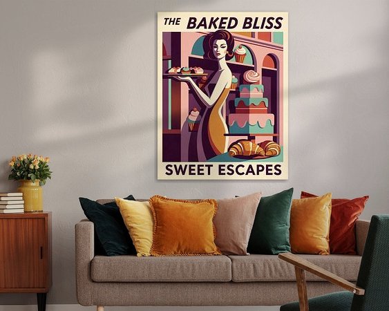 Example of the artwork in a room