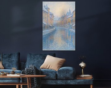 Reflexionen des Winters - Gelassenheit auf dem Kanal von Annecy von Travel Shop