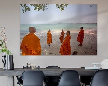 Monks in the Beach by Levent Weber