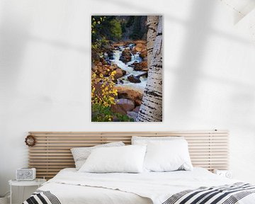 Autumn stream by Martin Podt