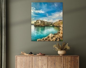 Polignano a Mare Village in Apulia, Italy by Stefano Orazzini