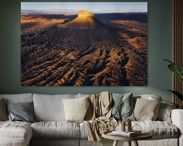 La butte au lever du soleil sur Martin Podt