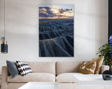 Sunrise in the badlands of Utah by Martin Podt