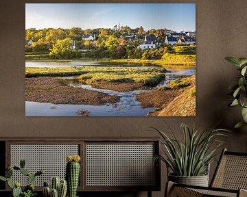 Etang de Kervian in the evening light, Roscanvel, Brittany