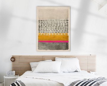 Verspielte abstrakte Komposition mit Neon-Akzent von Studio Allee