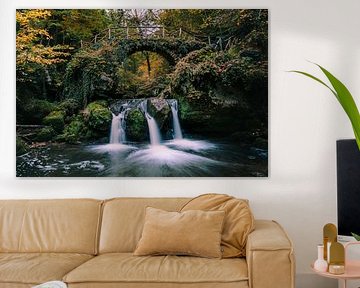 Schiessentümpel Waterfall in Autumn Glow by Yorick De Wilde