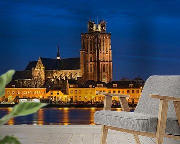 Nachtfoto Grote Kerk Dordrecht van Anton de Zeeuw