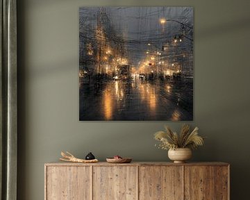 Citylight Reflections Night