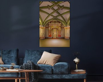 Kleurrijke Architectuur van het Landgericht in Halle (Saale) van Henk Meijer Photography