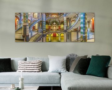 Colourful Architecture of the Landgericht in Halle (Saale)