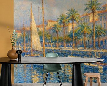 Ochtendlicht haven Cannes - Zachte impressionistische print van Franse Rivièra