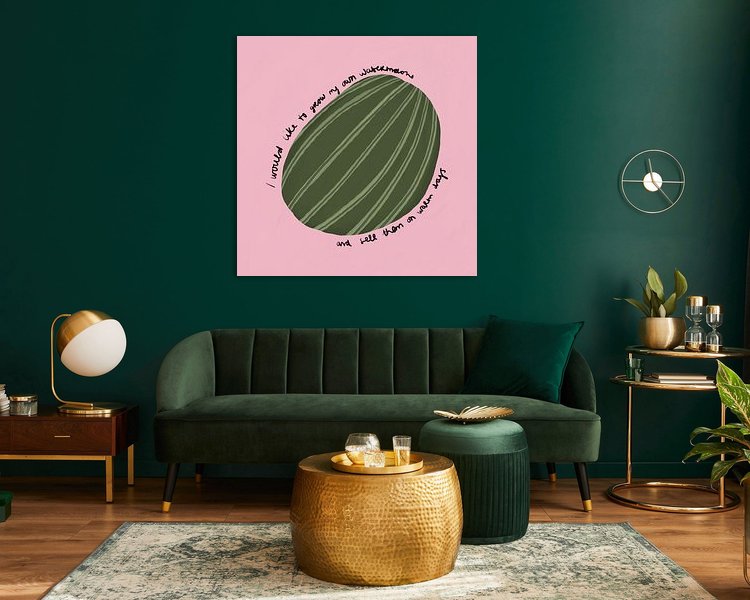 Example of the artwork in a room