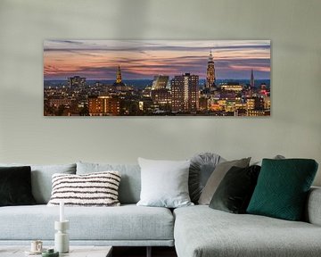 Panorama of the Groningen skyline