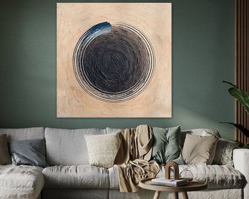 Série Zen cercle abricot sur Claudia Gründler