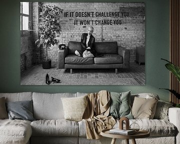 If It Doesn't Challenge You | Zwart-Wit Industieel Portret