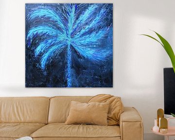Blaue Windpalme von Atelier Paint-Ing