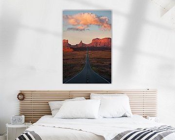 Forrest Gump road at sunrise by Martin Podt