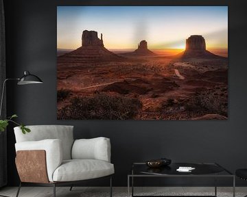 Monument Valley at sunrise by Martin Podt