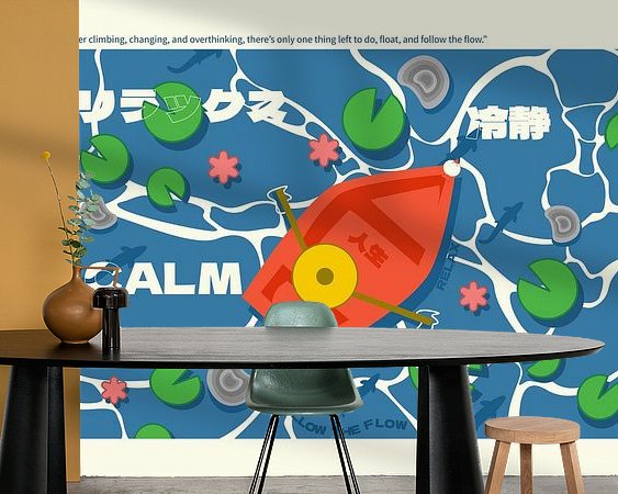 Example of the artwork in a room