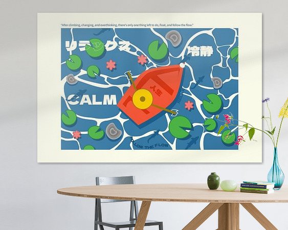 Example of the artwork in a room