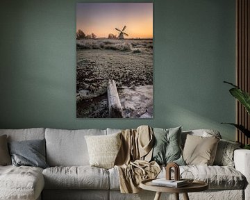 Groningen's White Mill in a frozen world by KB Design & Photography (Karen Brouwer)