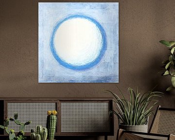 Zen Cirkel 4 Blauw van Claudia Gründler
