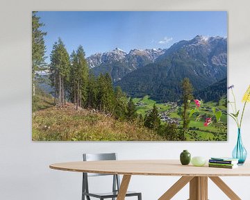 Serles mountain with forest by Torsten Krüger