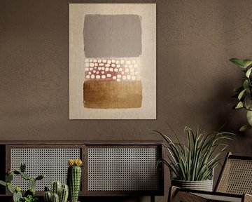 Composition minimaliste moderne et abstraite sur Japandi Art Studio