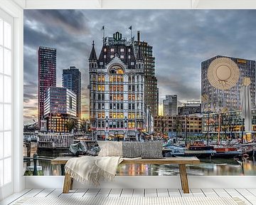 Old Harbour Rotterdam Around Sunset by Frans Blok - photos, art and other wall decoration