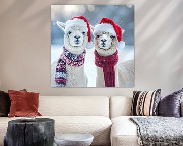 Alpacas at Christmas... by Ans Bastiaanssen