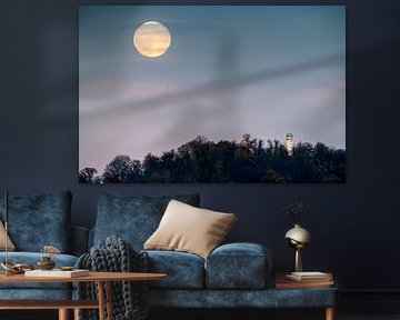 Super Lune au-dessus de l'observatoire