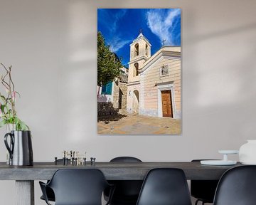 De kerk van Santa Croce in Nocelle bij Positano aan de Amalfikust van Rico Ködder