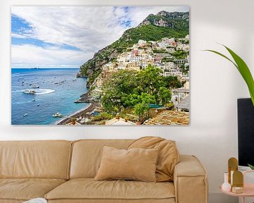 Uitzicht op Positano aan de Amalfikust in Italië