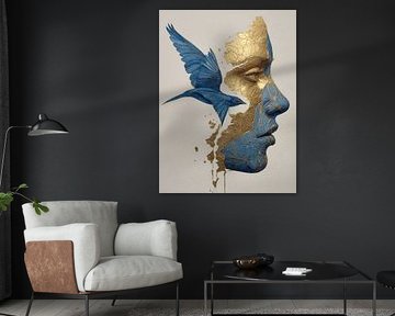 Portrait abstrait moderne