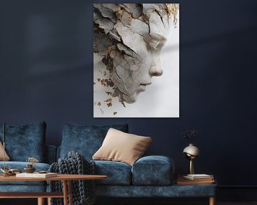 Portrait abstrait moderne