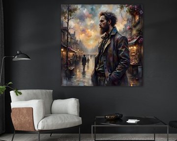 Retour dans le temps - Seul dans l'agitation du soir