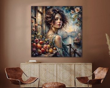 Retour dans le temps - Floraison au bord de la rivière