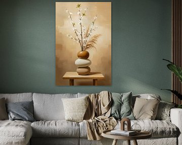 Japandi Still Life Serenity in Natural Balance