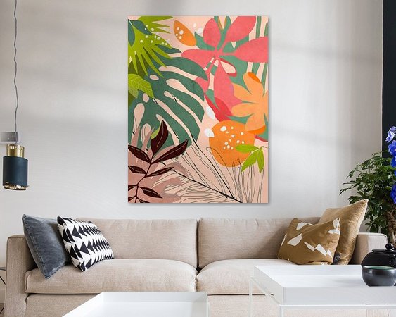 Example of the artwork in a room