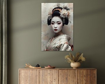 Traditionelle japanische Geisha