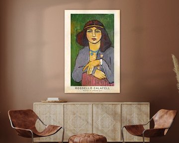 Portrait of a Roman girl by Miquel Rossello Calafell