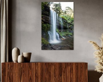 Russell Falls, majestueuse chute d'eau dans la forêt tropicale de Tasmanie. sur Jiri Viehmann