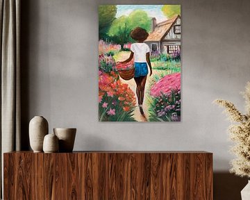 Woman in the Garden van Studio Lof