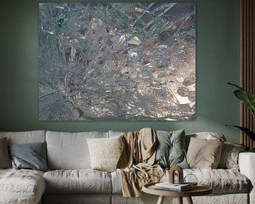 Abstraktes Bild von gebrochen mit unzähligen Nuancen von Farbe und Form