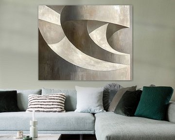 Zilver Curven | Vloeiende Zilveren Vormen