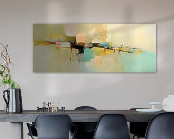 Pastell Abstrakt | Türkis Ruhig