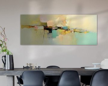 Pastell Abstrakt | Türkis Ruhig