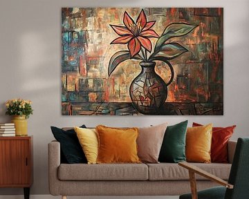 Flower Vase | Orange Flower